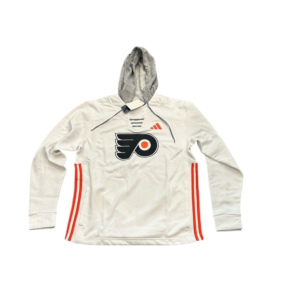 Philadelphia Flyers Adidas Men’s Lace Up Pullover Hoodie Sweatshirt Medium